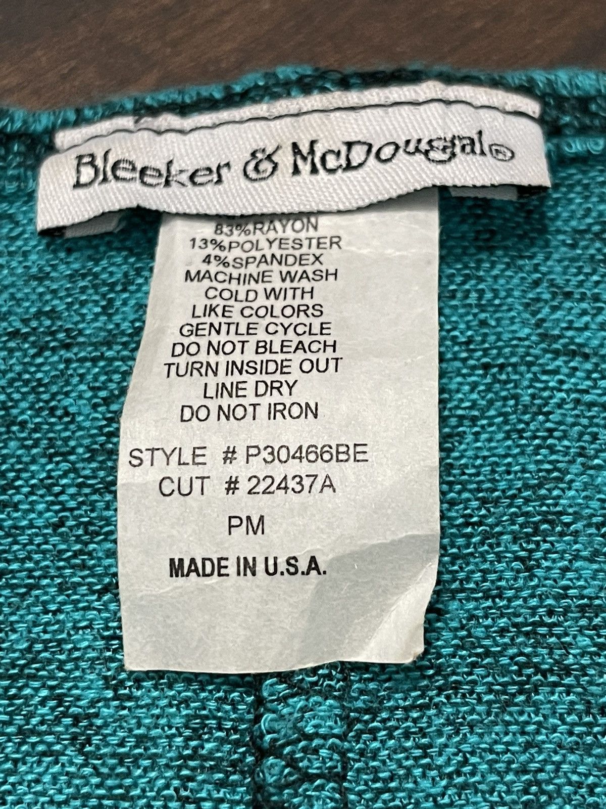 Vintage Vintage Bleeker & McDougal Woman’s Top Petite Medium Size M / US 6-8 / IT 42-44 - 4 Thumbnail