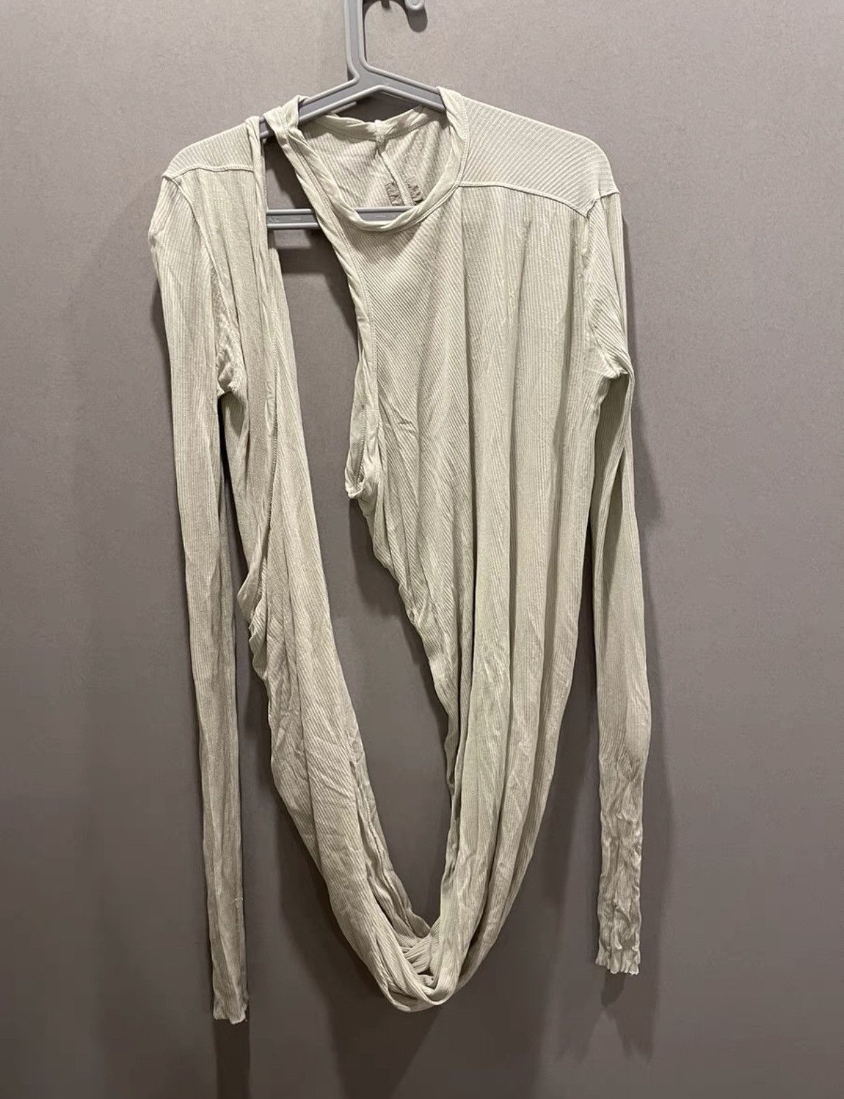 Rick Owens FW21 Banana Asymmetric Knit Long Sleeve
