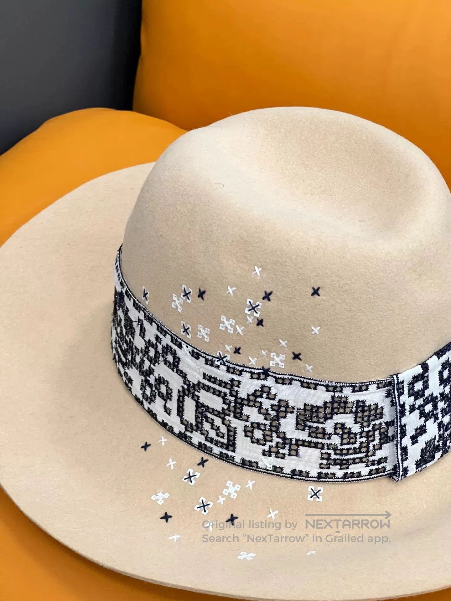 Maison Michel Maison Michel Beige Hat for Women. Size ONE SIZE - 5 Thumbnail