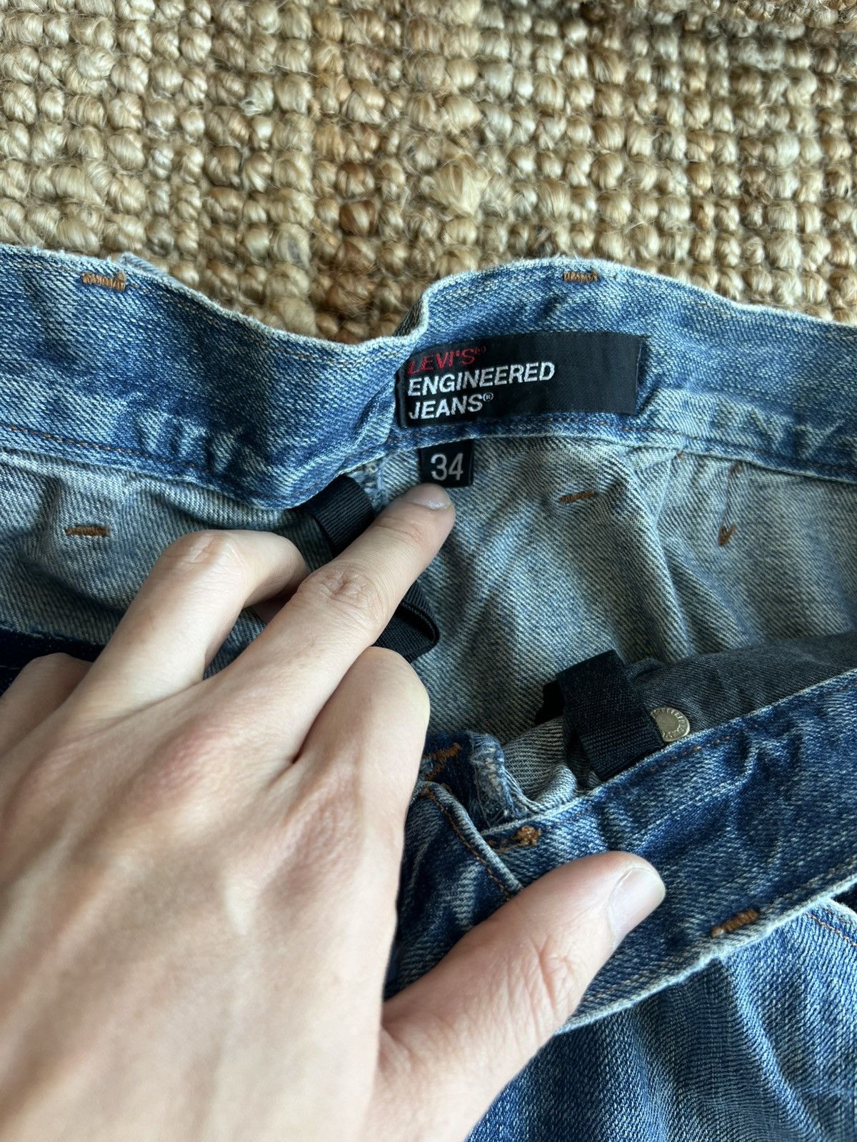 Levi's Levis Engineered Jeans Buckle Back Tag W34 Actual 36x33 Size US 34 / EU 50 - 3 Thumbnail