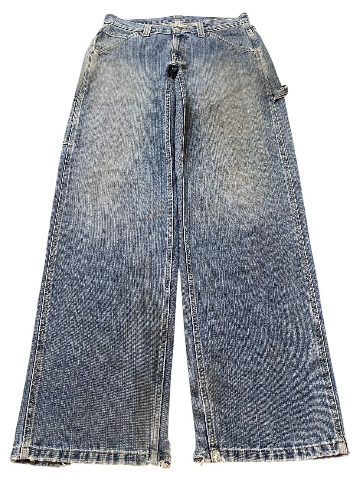 Lee Vintage 90s Lee Dungarees Faded Wash Carpenter Baggy Jeans Size US 32 / EU 48 - 1 Thumbnail