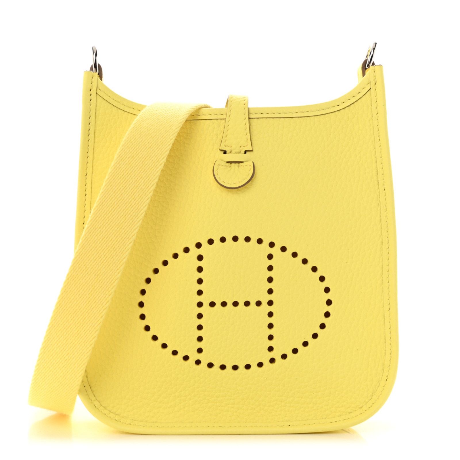 Hermes Hermes Mini Limoncello Yellow Leather Crossbody Shoulder Bag Size ONE SIZE - 9 Thumbnail