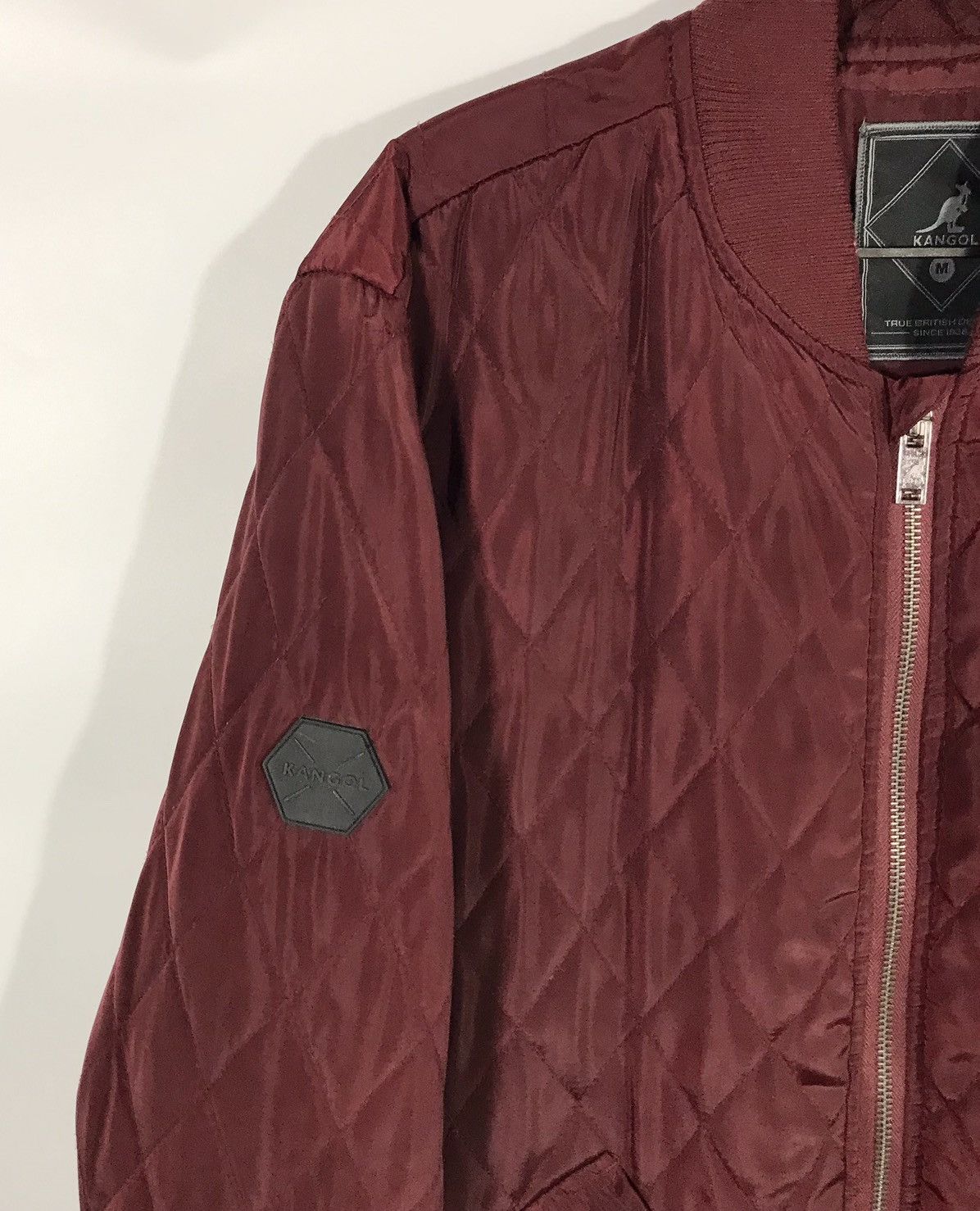Kangol Kangol Quilted Zip Bomber Burgundy Size US M / EU 48-50 / 2 - 4 Thumbnail
