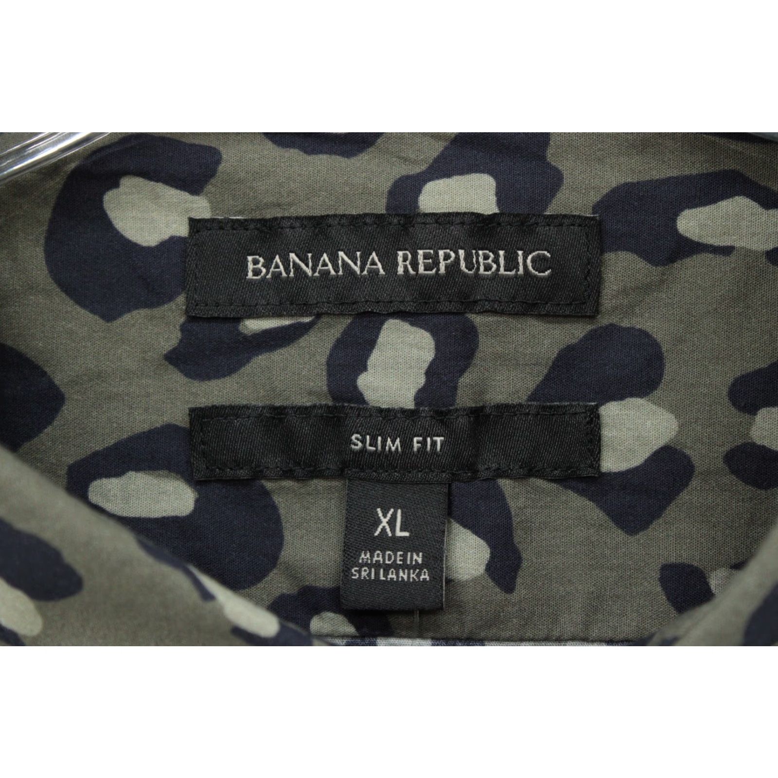 Banana Republic VINTAGE Banana Republic Shirt Men’s XL Green Leopard Print Button-Up Slim Fit Retro Size US XL / EU 56 / 4 - 3 Thumbnail