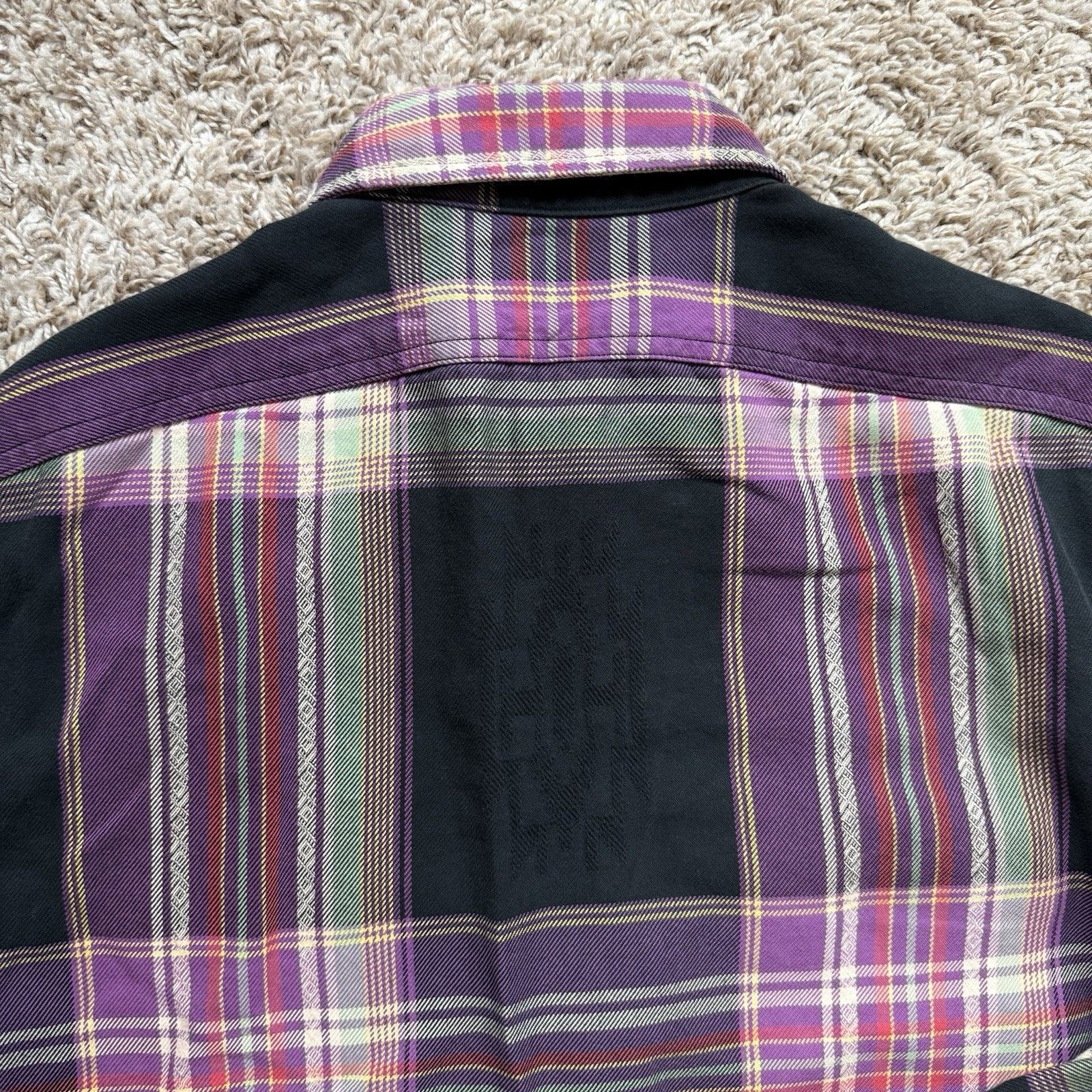 Polo Ralph Lauren × Ralph Lauren × Vintage Vintage Polo Ralph Lauren Aztec Plaid Shirt Purple Flannel Size US M / EU 48-50 / 2 - 8 Thumbnail