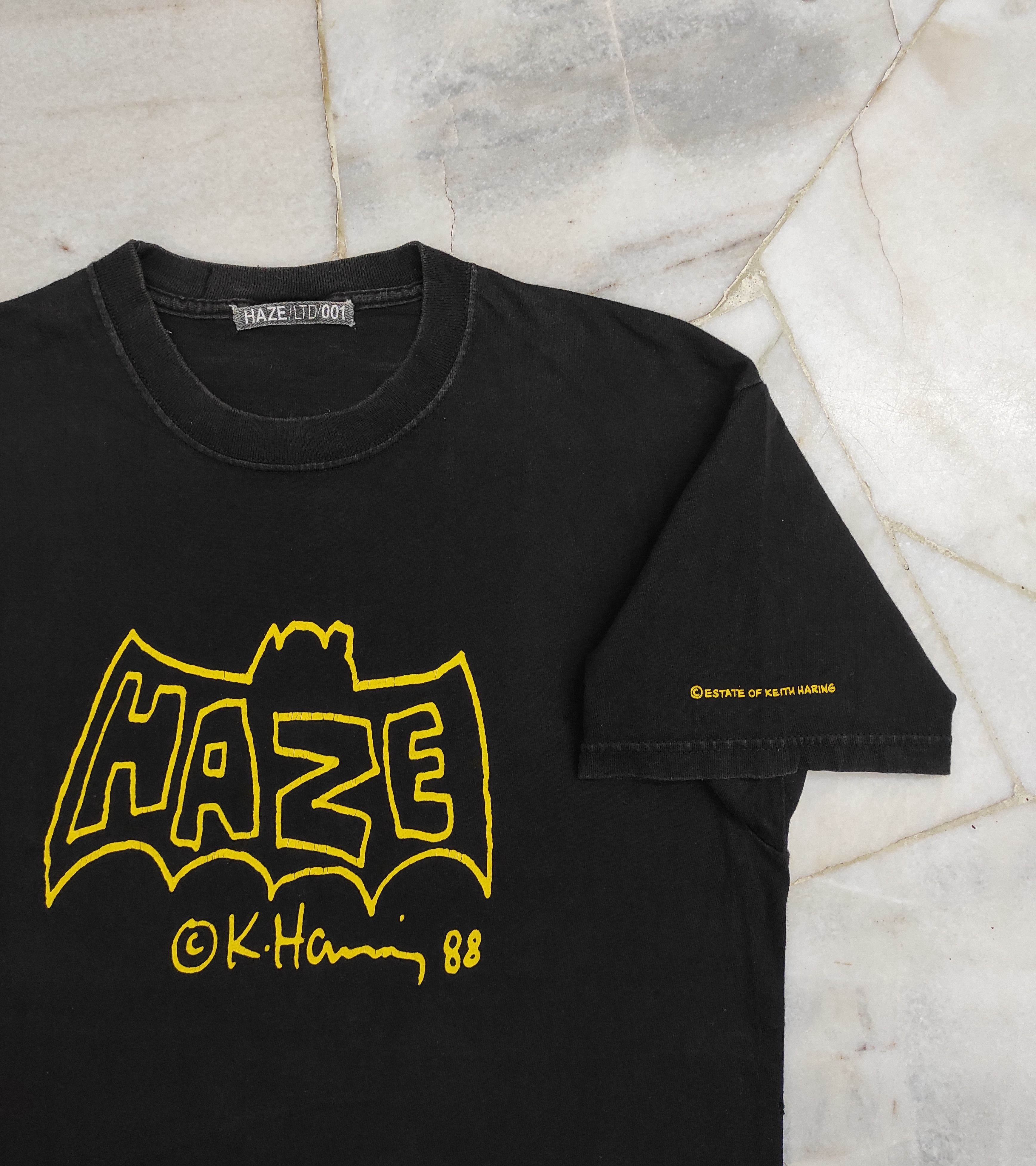 Haze Ultra rare Keith Haring x Haze "Bat" tshirt, circa 1988 Size US S / EU 44-46 / 1 - 8 Thumbnail