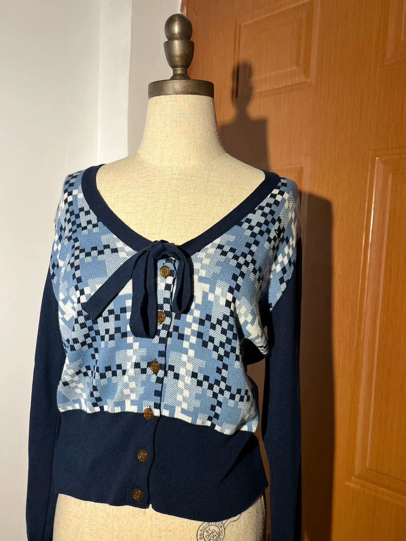 Vivienne Westwood Vivienne Westwood Baby Blue Bow Cardigan - dmc Size US M / EU 48-50 / 2 - 1 Thumbnail