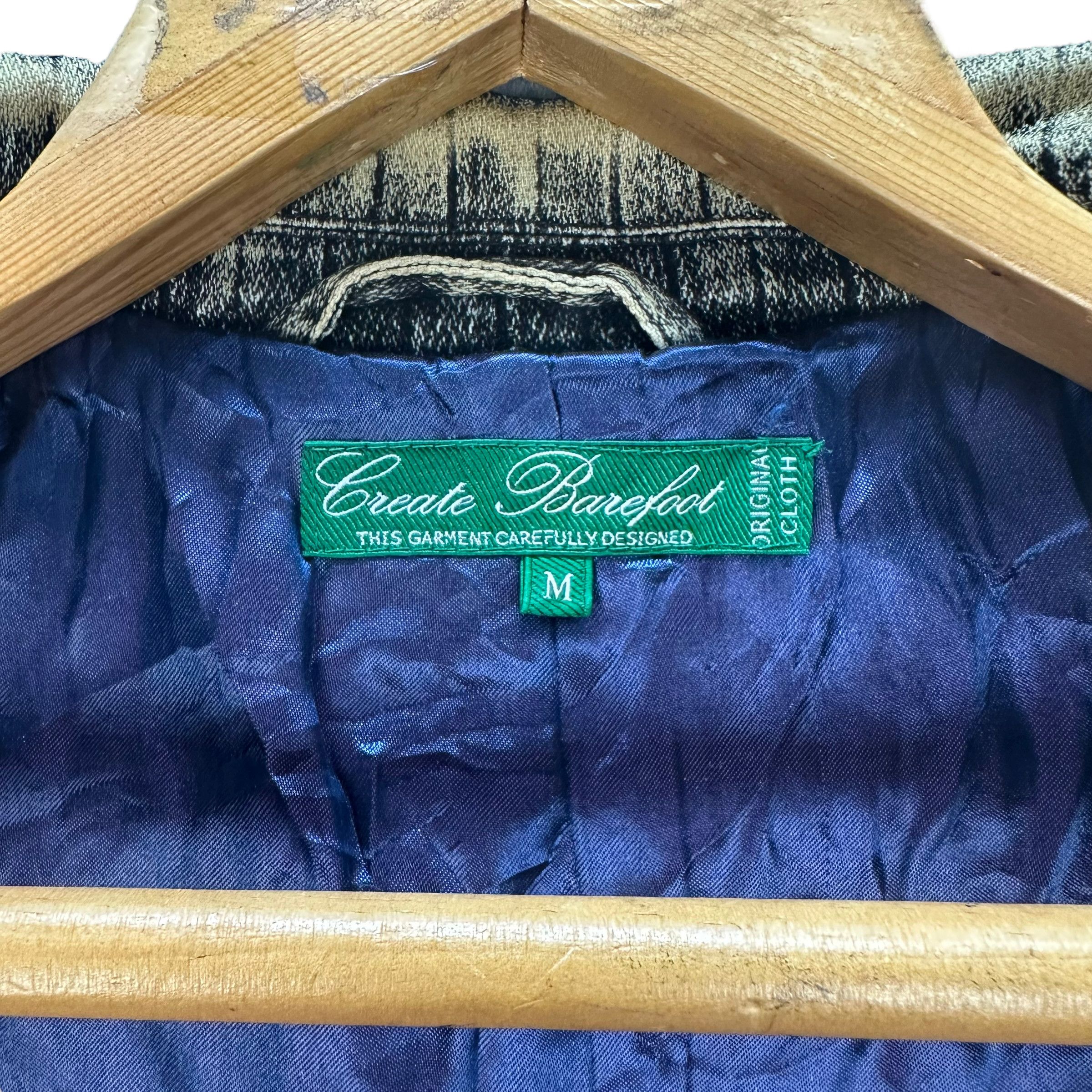 Japanese Brand CREATE BAREFOOT CASUAL JACKET #8072-200 Size US M / EU 48-50 / 2 - 7 Thumbnail