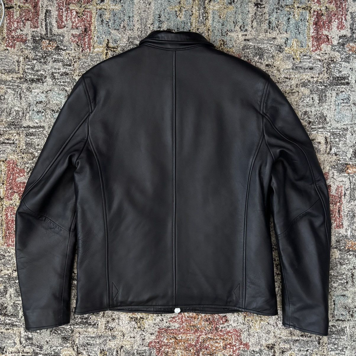 Japanese Brand Nano Universe & Co single sheepskin leather rider jacket Size US L / EU 52-54 / 3 - 5 Thumbnail