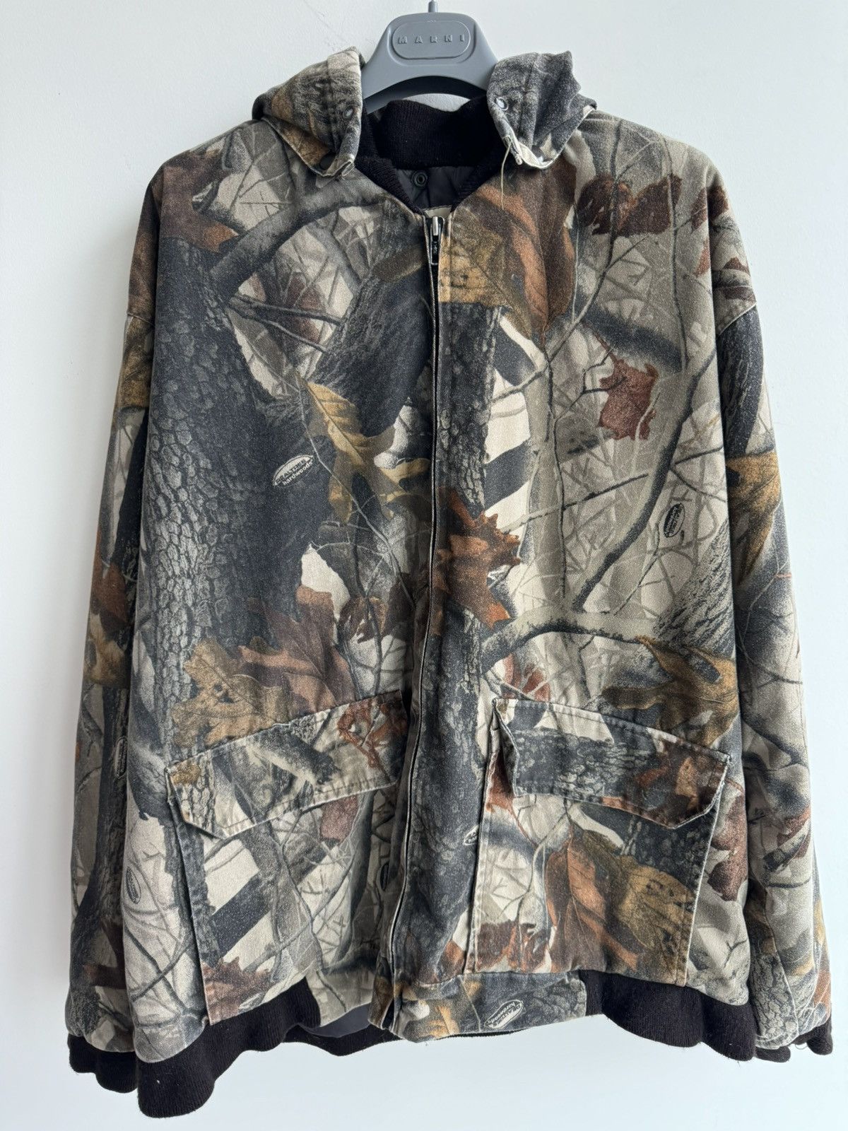 image of Realtree Bomber Jacket Faded Oversized, Men's (Size XL)