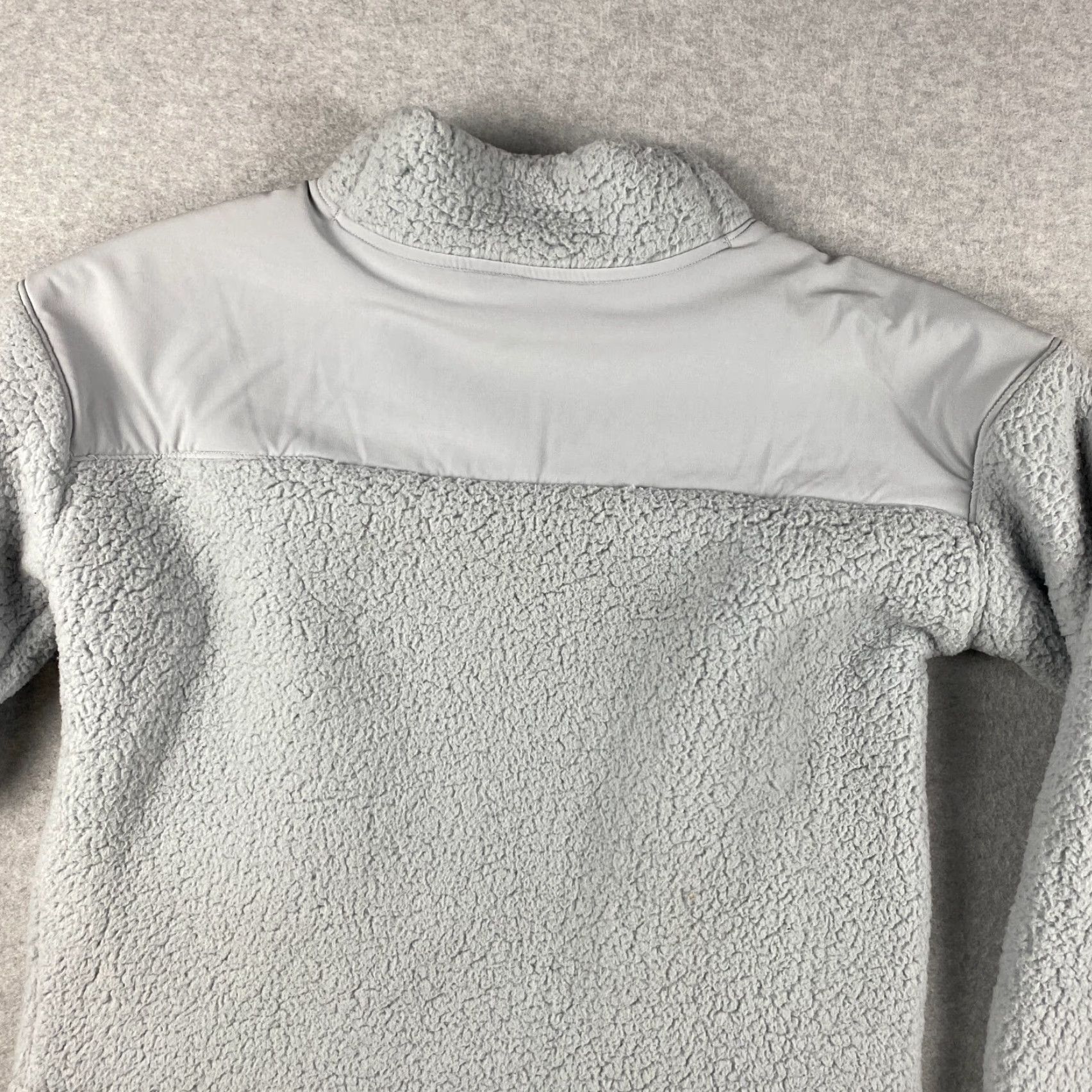 Under Armour VINTAGE? (No) Under Armour Sherpa Pullover Womens L Gray Mock Neck Sweatshirt Fleece Size L / US 10 / IT 46 - 5 Thumbnail