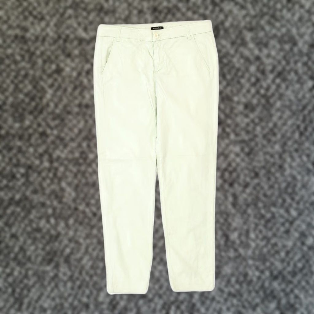 Massimo Dutti MASSIMO DUTTI Womens Casual Trousers Green Cotton Medium EU 38 W30 L27 Size 32" / US 10 / IT 46 - 1 Thumbnail
