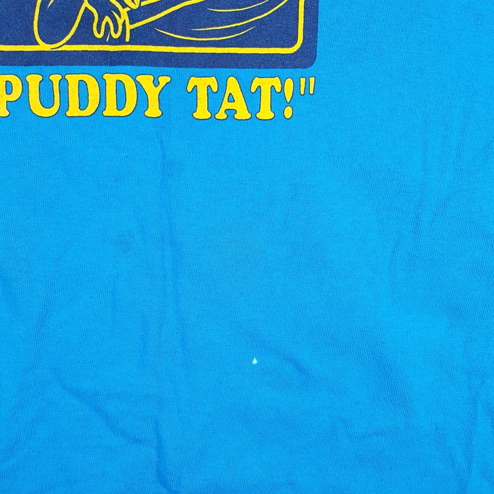 Vintage VINTAGE Looney Tunes T-Shirt 2XL Men Tweety Bird Cartoon Blue Cotton Short Sleeve Crew Neck Warner Bros Shirt Size US XXL / EU 58 / 5 - 4 Thumbnail
