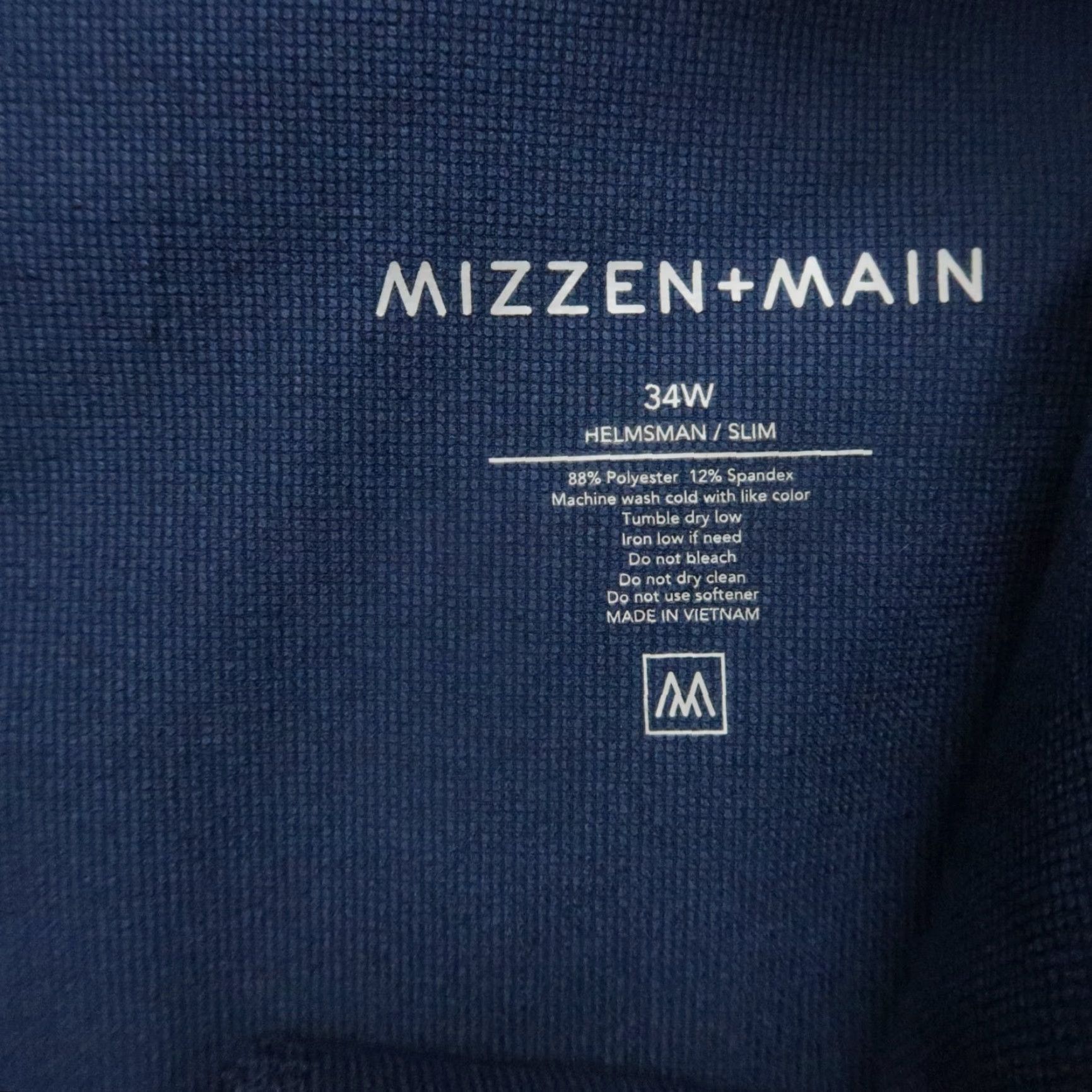 Mizzen+Main Mizzen+Main Pants Mens 34 Blue Helmsman Slim Performance Jogger Size US 34 / EU 50 - 5 Thumbnail