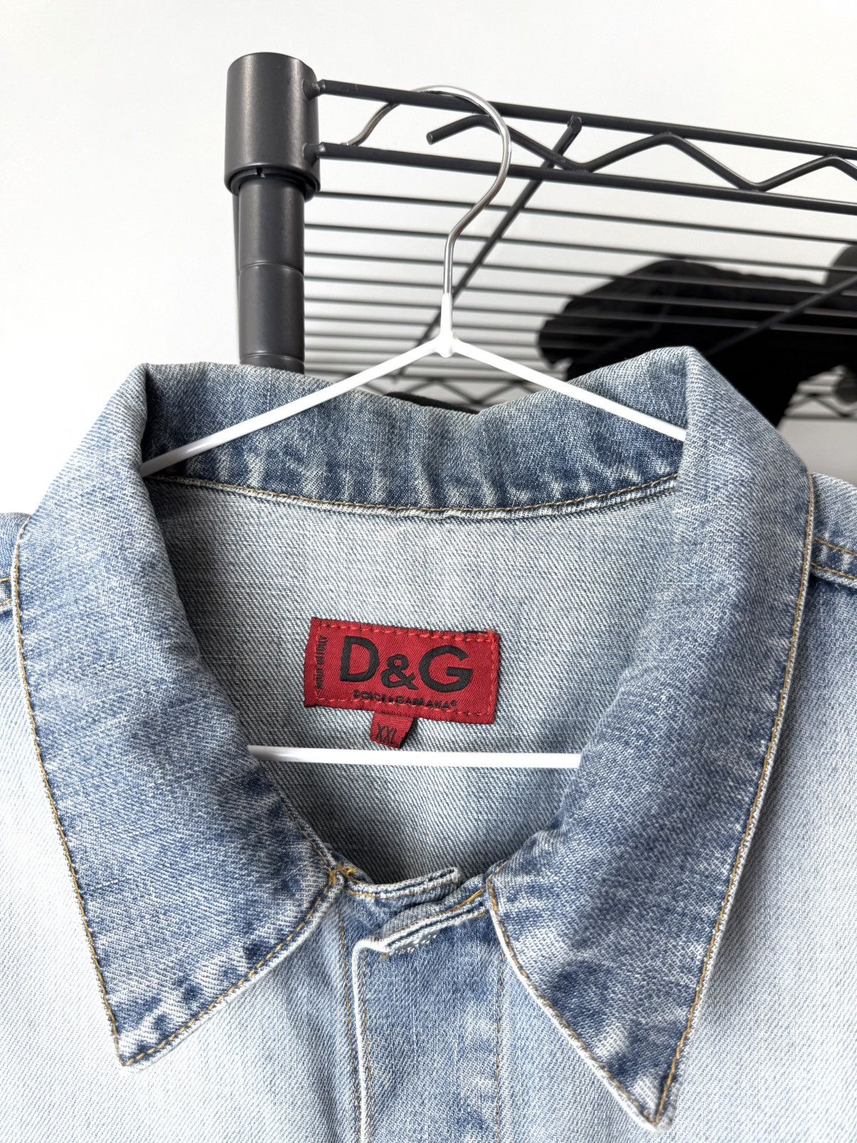 Dolce & Gabbana Rare! Y2K Vintage Dolce Gabbana Denim Vest Jacket Jeans Size US XL / EU 56 / 4 - 4 Thumbnail