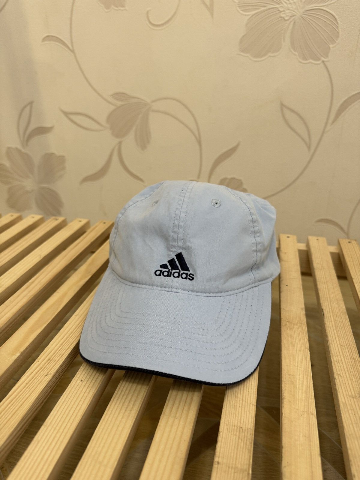 Adidas Adidas headwear vintage y2k blue double logo baseball cap Size ONE SIZE - 1 Thumbnail