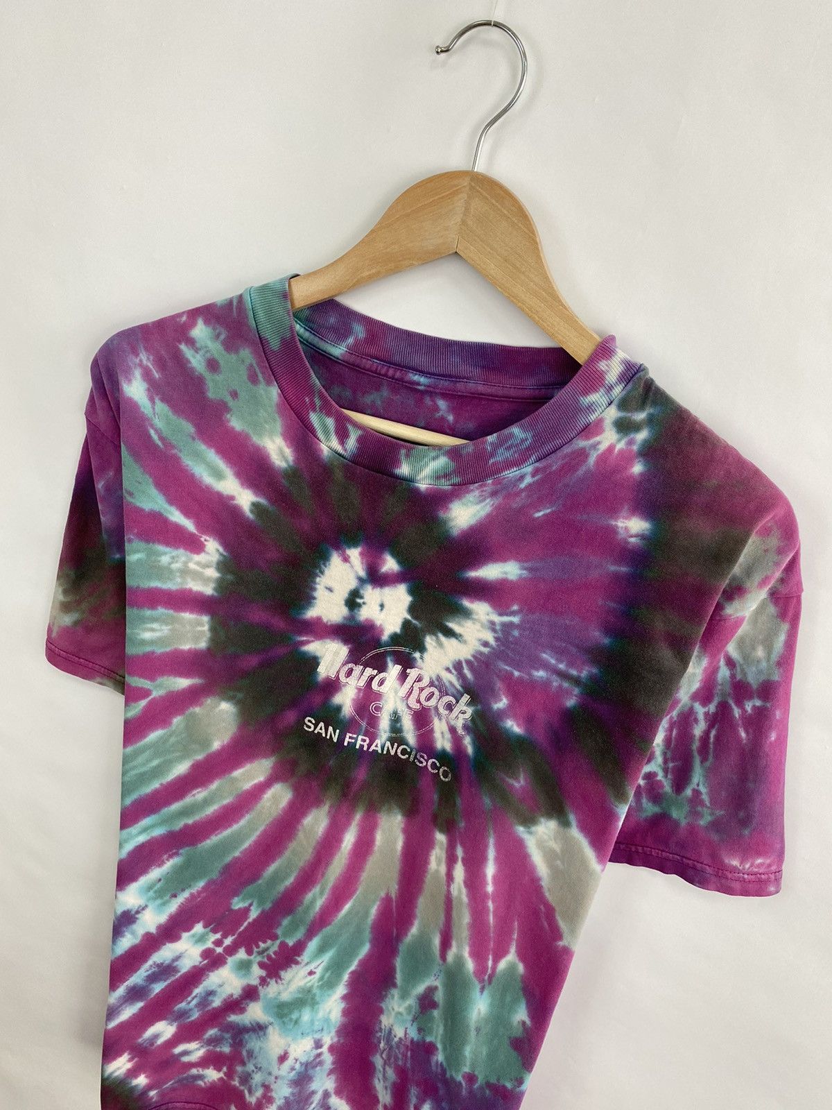 Hard Rock Cafe 🇺🇸 Vintage 90s Hard Rock Cafe San Francisco Tie Dye T-Shirt Size US L / EU 52-54 / 3 - 5 Thumbnail