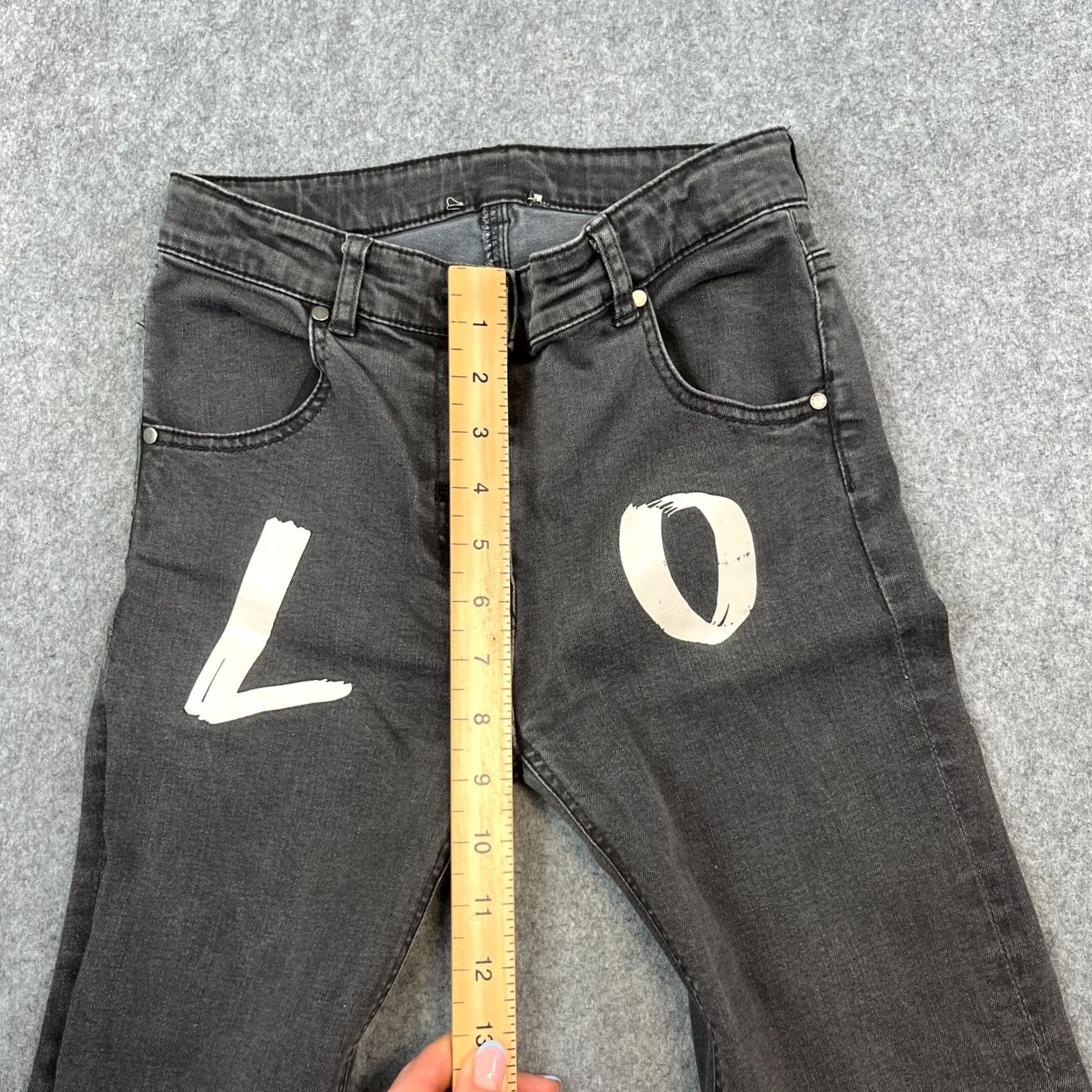 Stella McCartney Stella McCartney Jeans Flared 26 27 UK 6 High Waist 70s Style Love Spell Grey Denim Cotton Elastane Women** Size 28" / US 6 / IT 42 - 6 Thumbnail