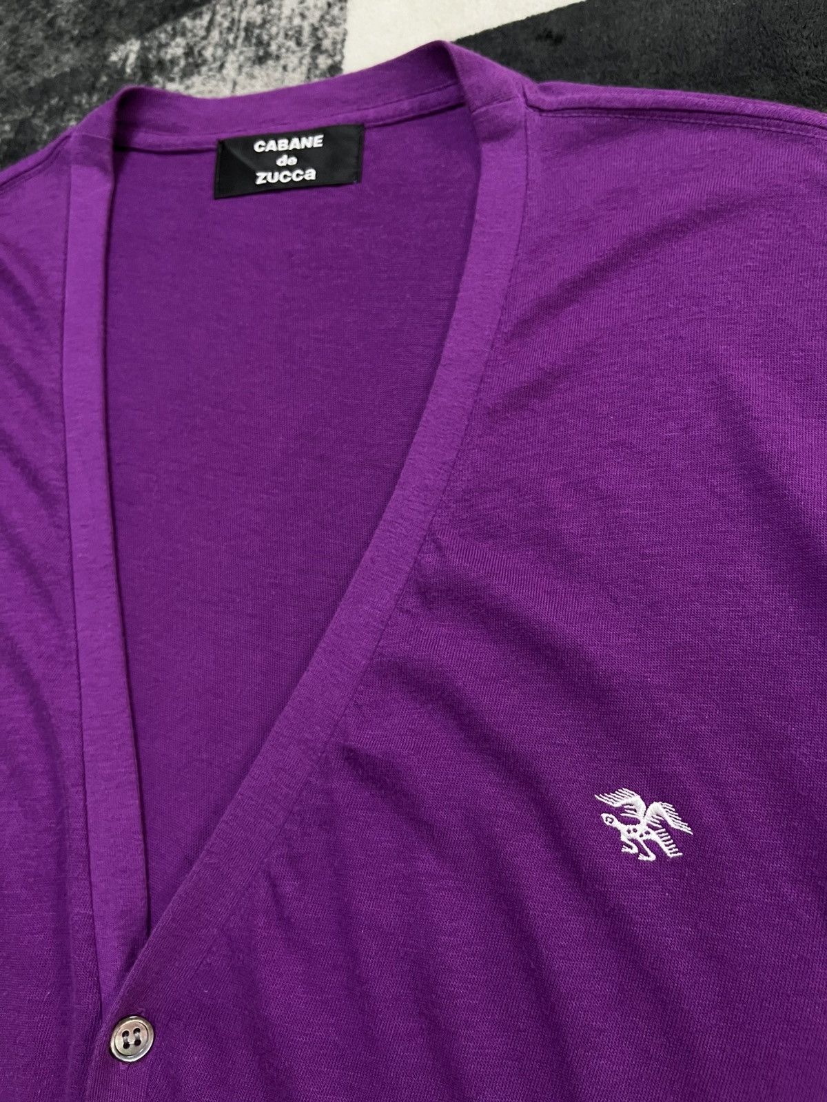 CABANE de ZUCCa Cabane De Zucca Issey Miyake Purple Cardigan Embroidered Size M / US 6-8 / IT 42-44 - 6 Thumbnail