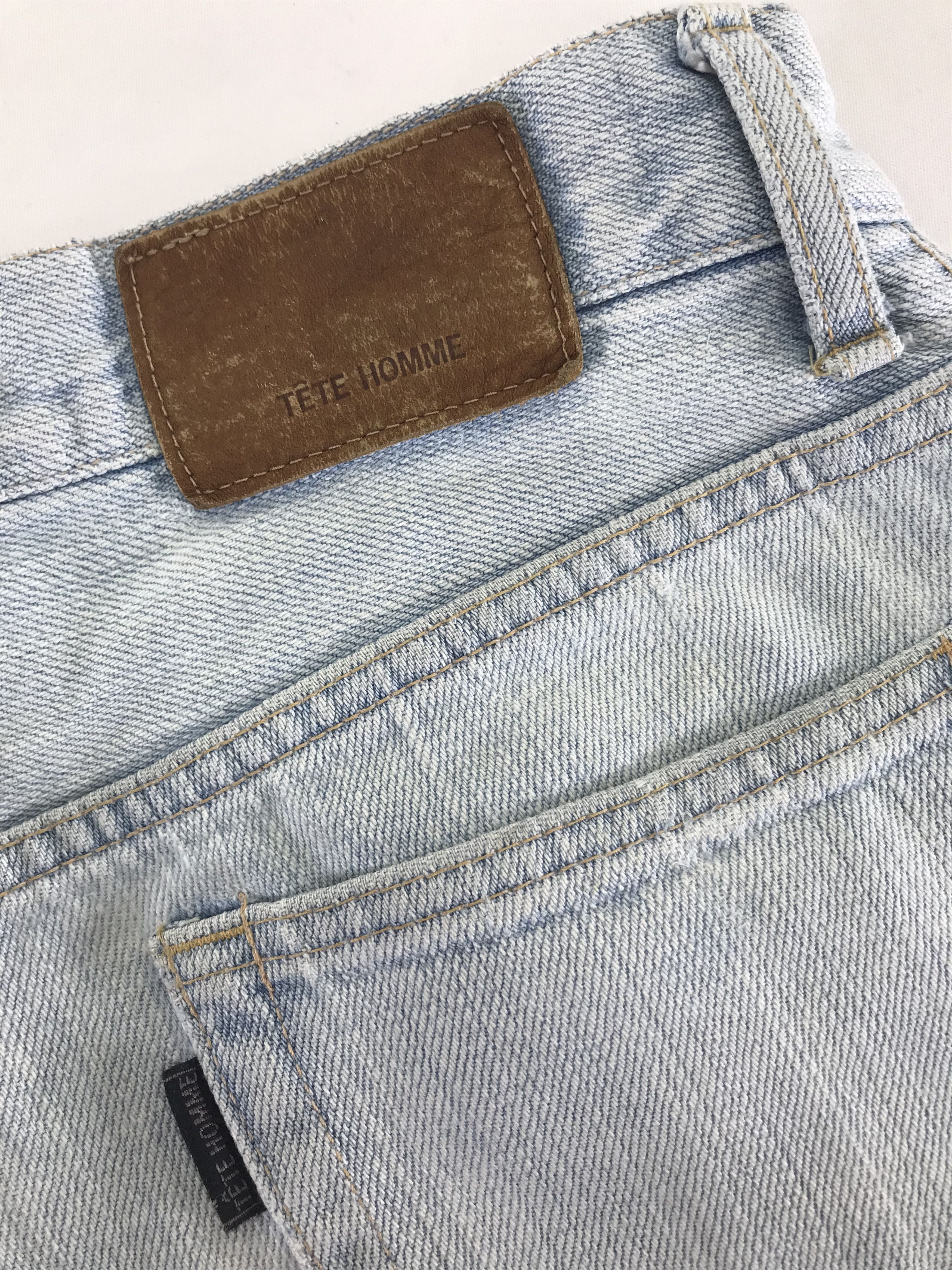 Issey Miyake Tete Homme x Issey Miyake Light Wash Flare Jeans Size US 28 / EU 44 - 12 Thumbnail