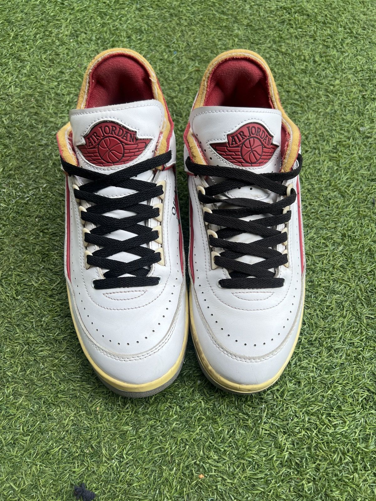 Jordan Brand × Off-White Off-white x AJ2 Low Retro Varsity Red DJ4375-106 Size US 10 / EU 43 - 4 Thumbnail
