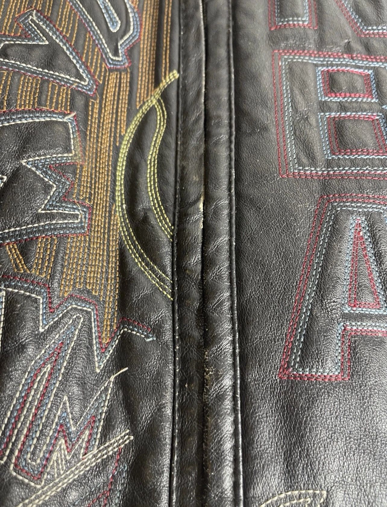 Vintage Vilanto Leather Jacket AOP 3XL Super Bowl World Series Size US XXL / EU 58 / 5 - 13 Thumbnail
