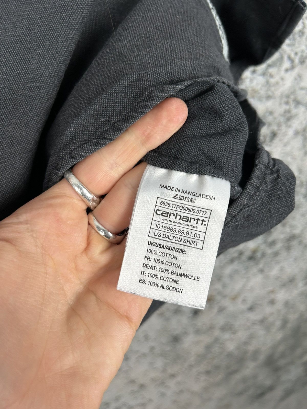 Carhartt Vintage Carhartt WIP Black Dalton Shirt Streetwear Workwear Size US S / EU 44-46 / 1 - 6 Thumbnail
