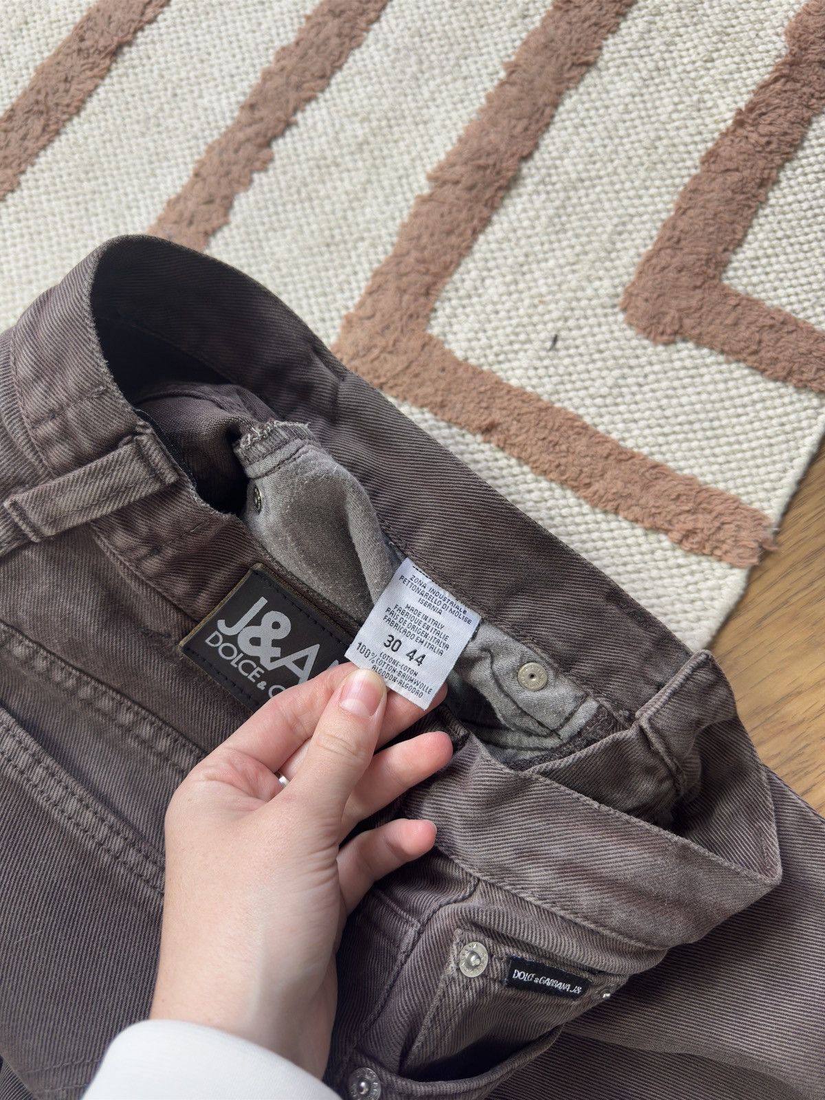 Dolce & Gabbana VINTAGE DOLCE&GABBANA BROWN DENIM PANTS JEANS Size 30" / US 8 / IT 44 - 6 Thumbnail