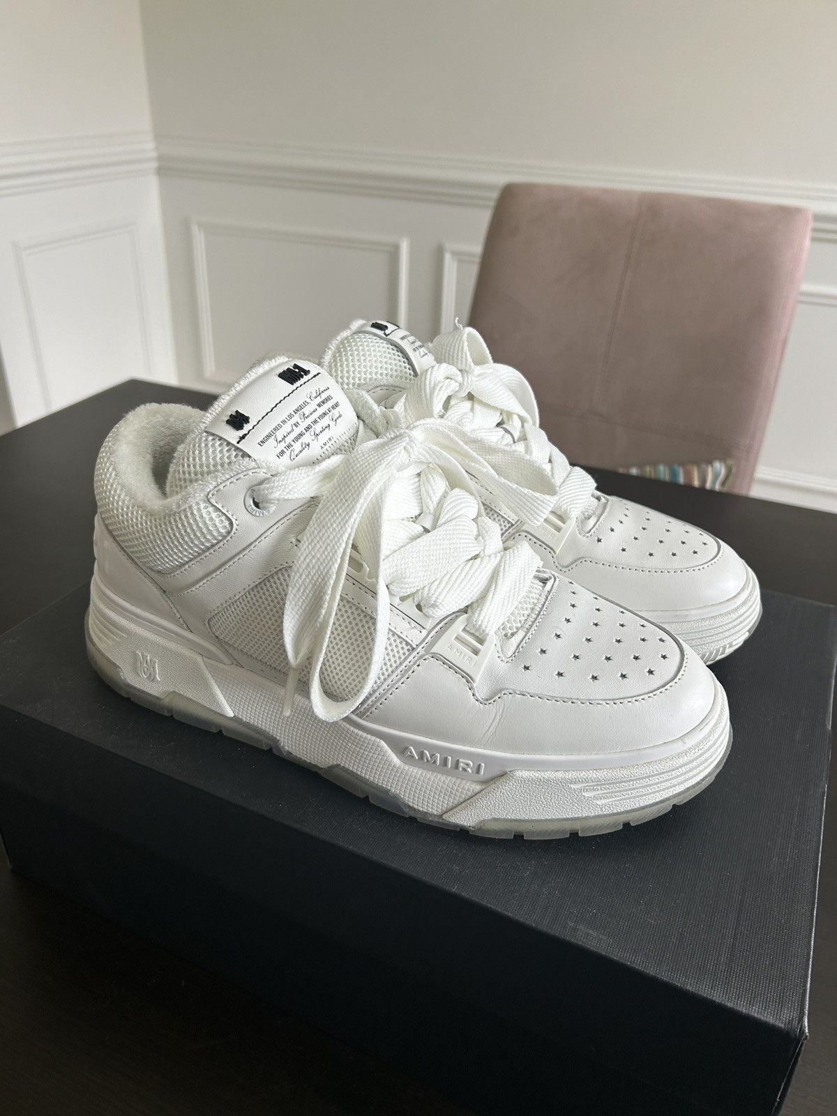 Amiri Amiri MA-1 Silk White Size US 10 / EU 43 - 1 Thumbnail
