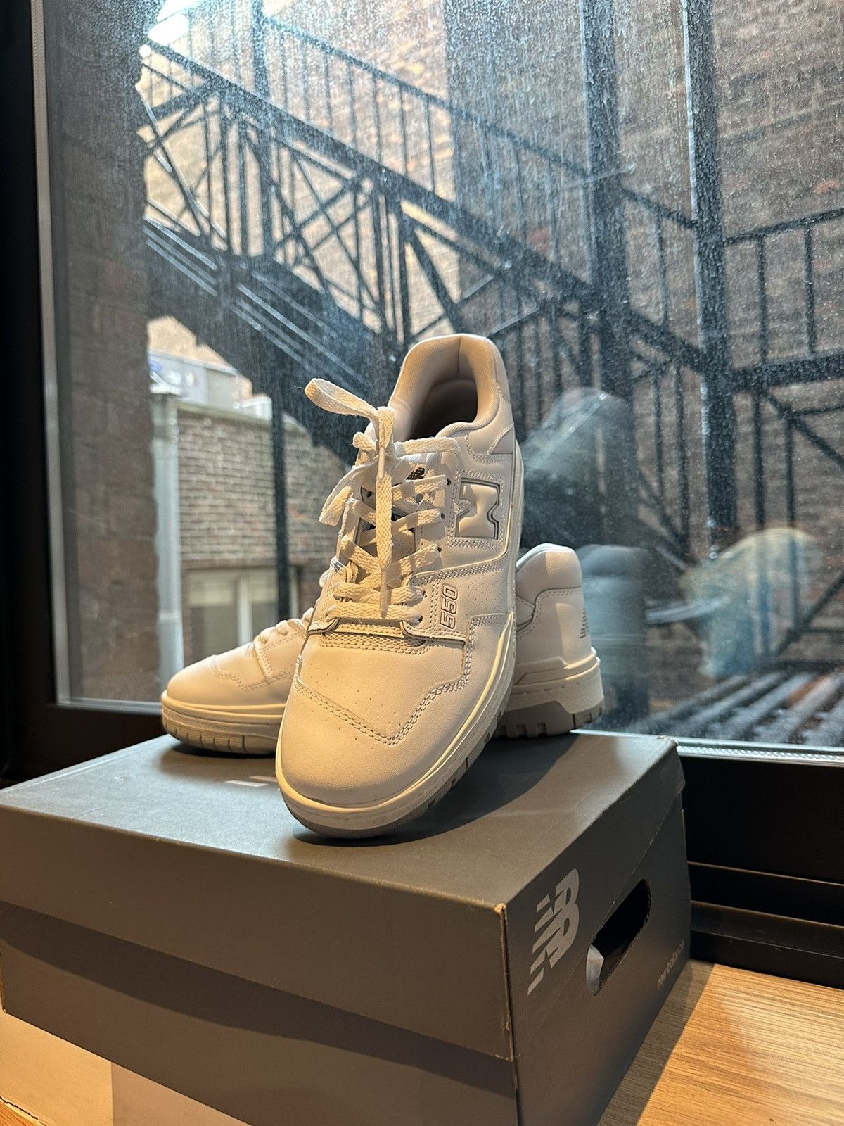 new balance 550 white grey