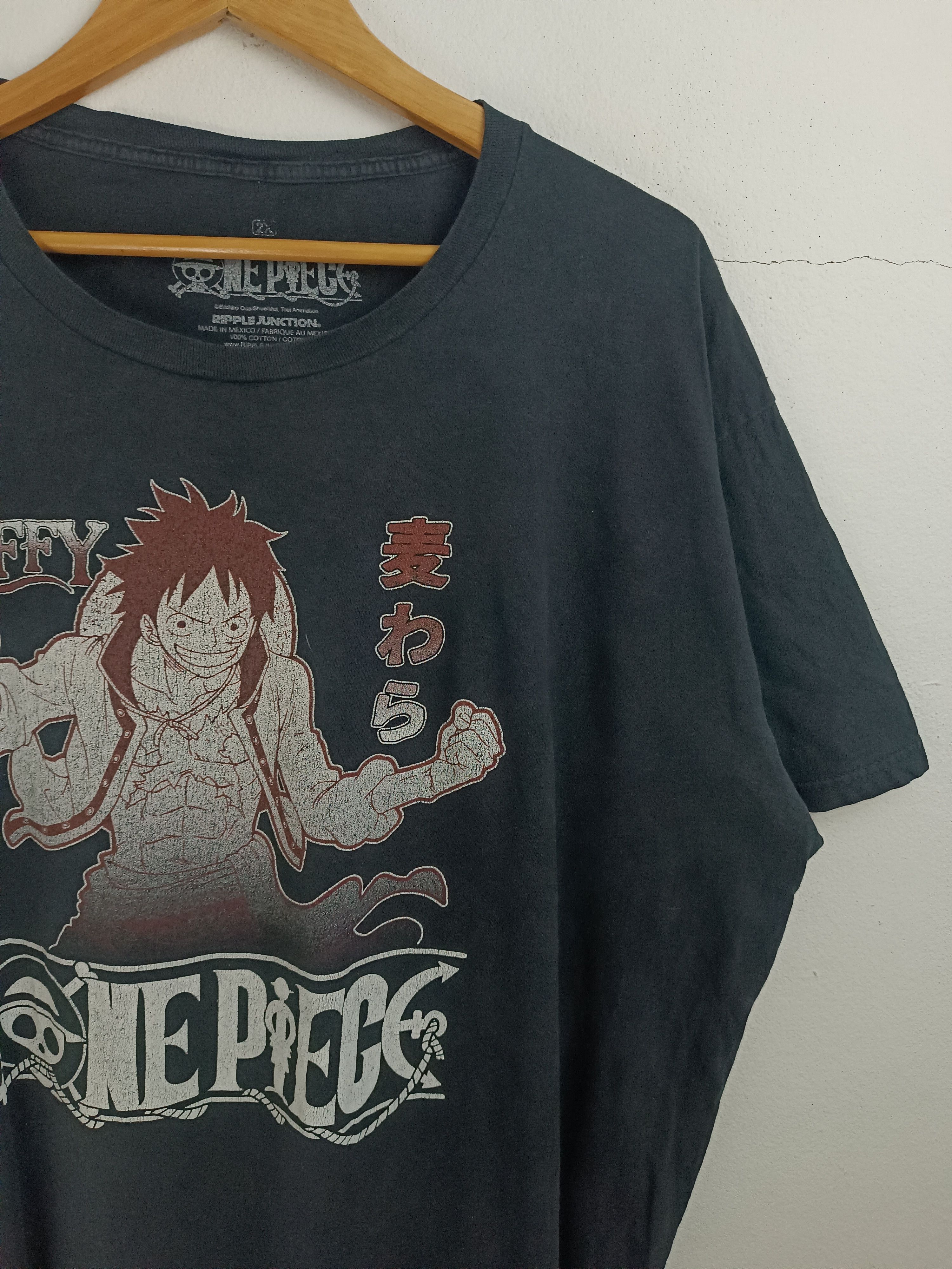 Anime FADED VINTAGE ONE PIECE MONKEY D LUFFY TEE naruto bleach Size US XXL / EU 58 / 5 - 5 Thumbnail