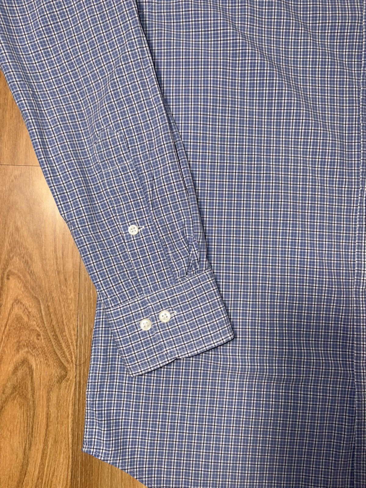 Polo Ralph Lauren Polo RL Regent Classic Fit Shirt - Blue Micro-Check 15 32/33 Size US M / EU 48-50 / 2 - 4 Thumbnail