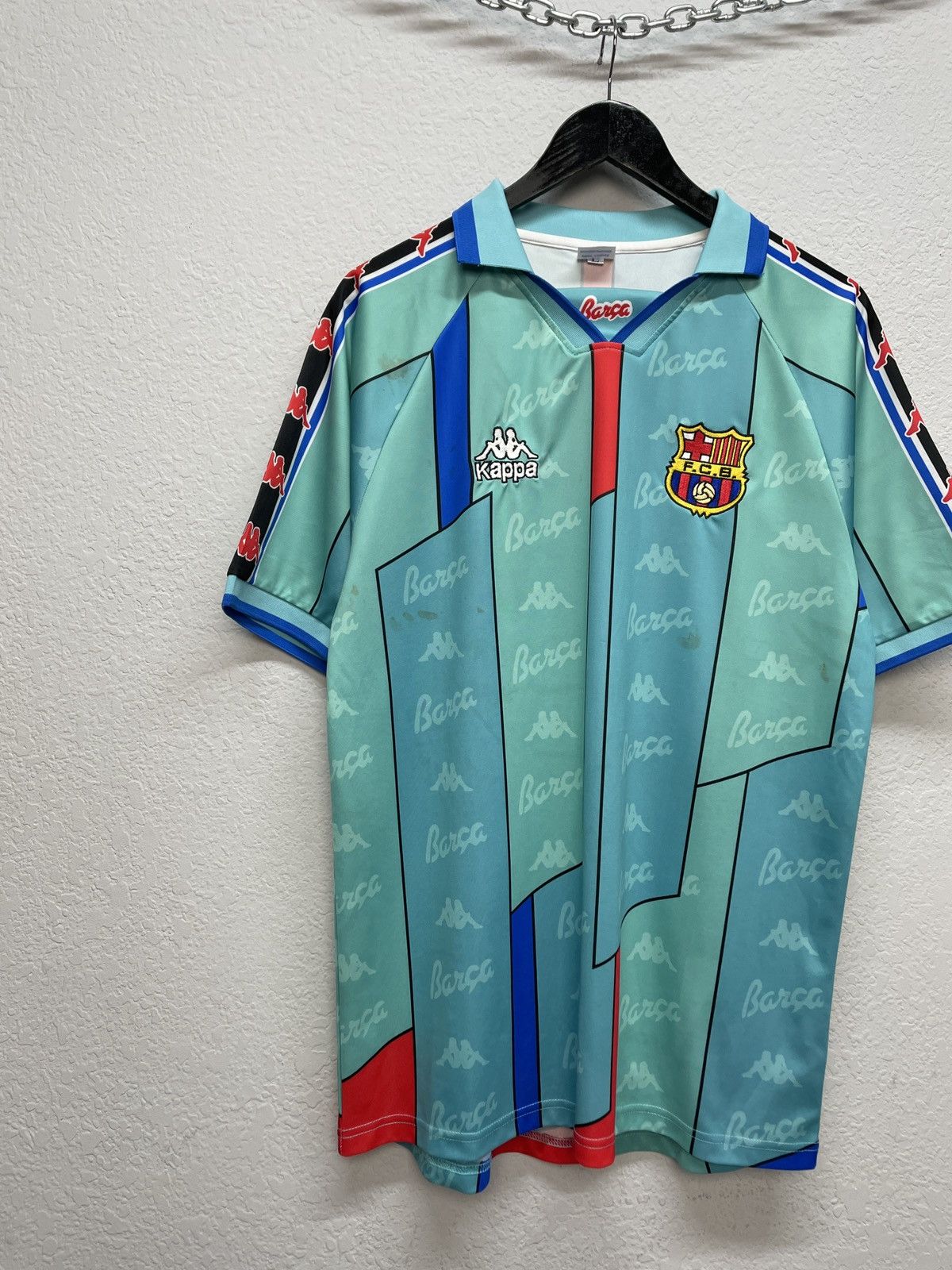 Kappa Vintage Nike Barcelona 2007 2008 Football Soccer Jersey Size US L / EU 52-54 / 3 - 2 Thumbnail