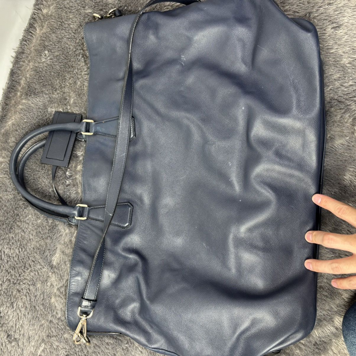 Prada Prada Navy Saffiano Sling / tote bag Size ONE SIZE - 2 Thumbnail