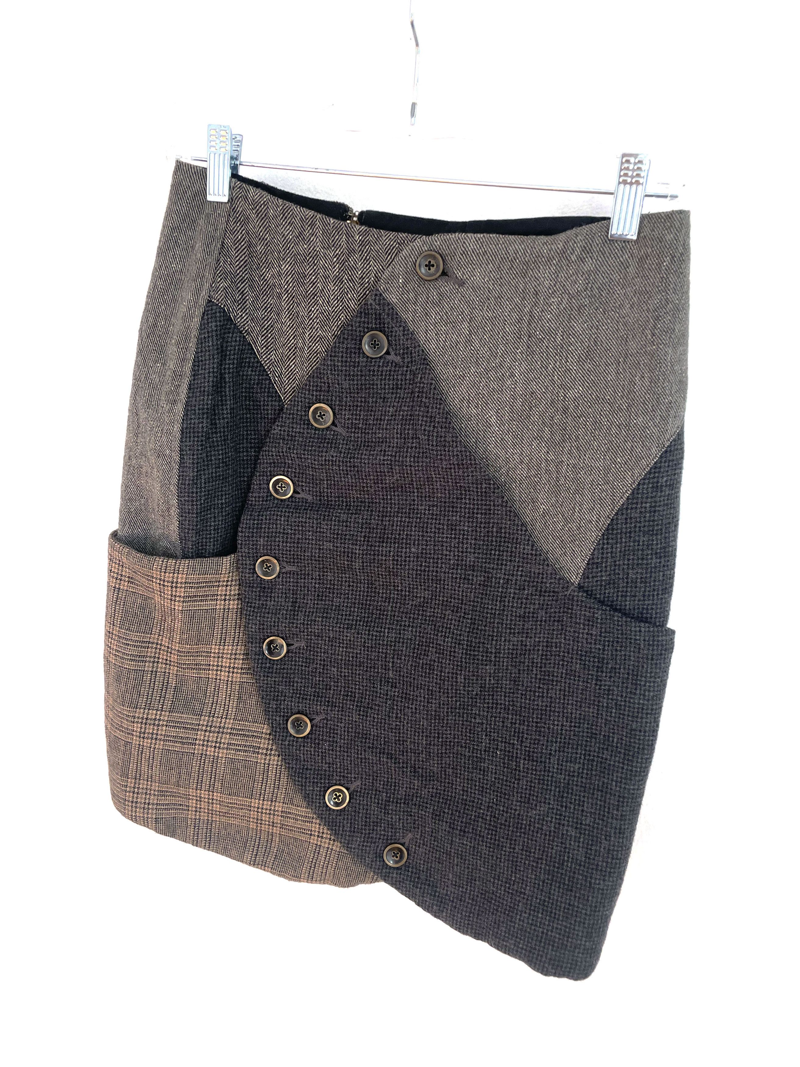 Kapital Cocoon Wool Skirt Size 28" / US 6 / IT 42 - 2 Thumbnail