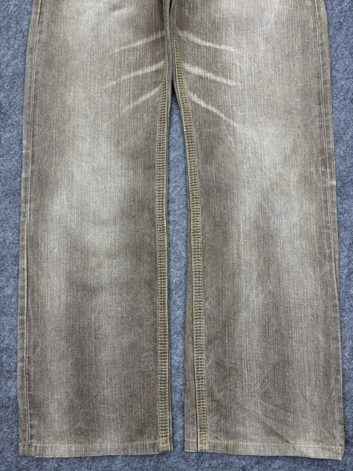 Edwin 90s Style💥Wide Edwin XVS Faded Brown Denim F762 Size US 32 / EU 48 - 9 Thumbnail