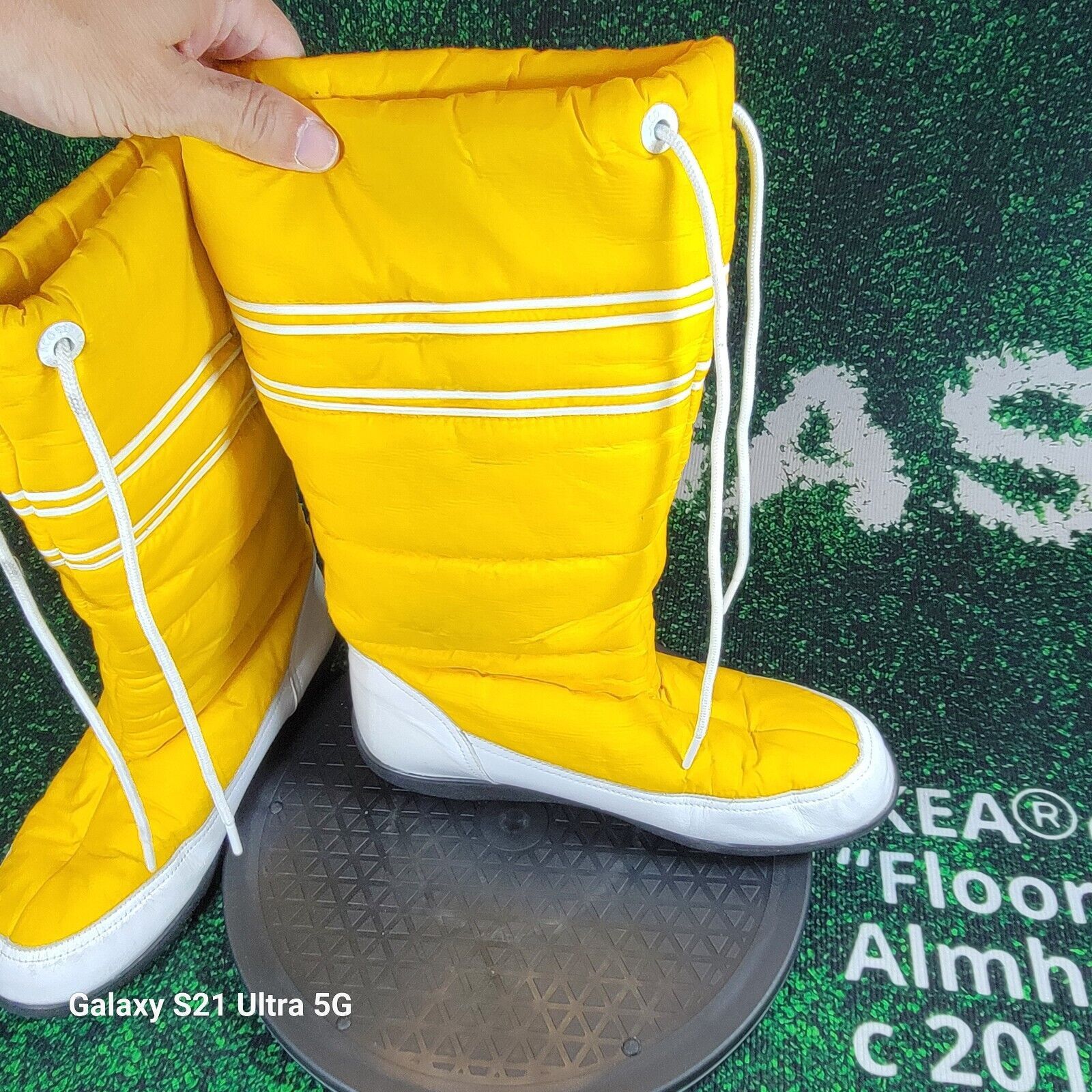 Lacoste Lacoste Snug Wm Puffer Yellow Winter Drawstring Boots Sz10 Size US 10 / IT 40 - 4 Thumbnail