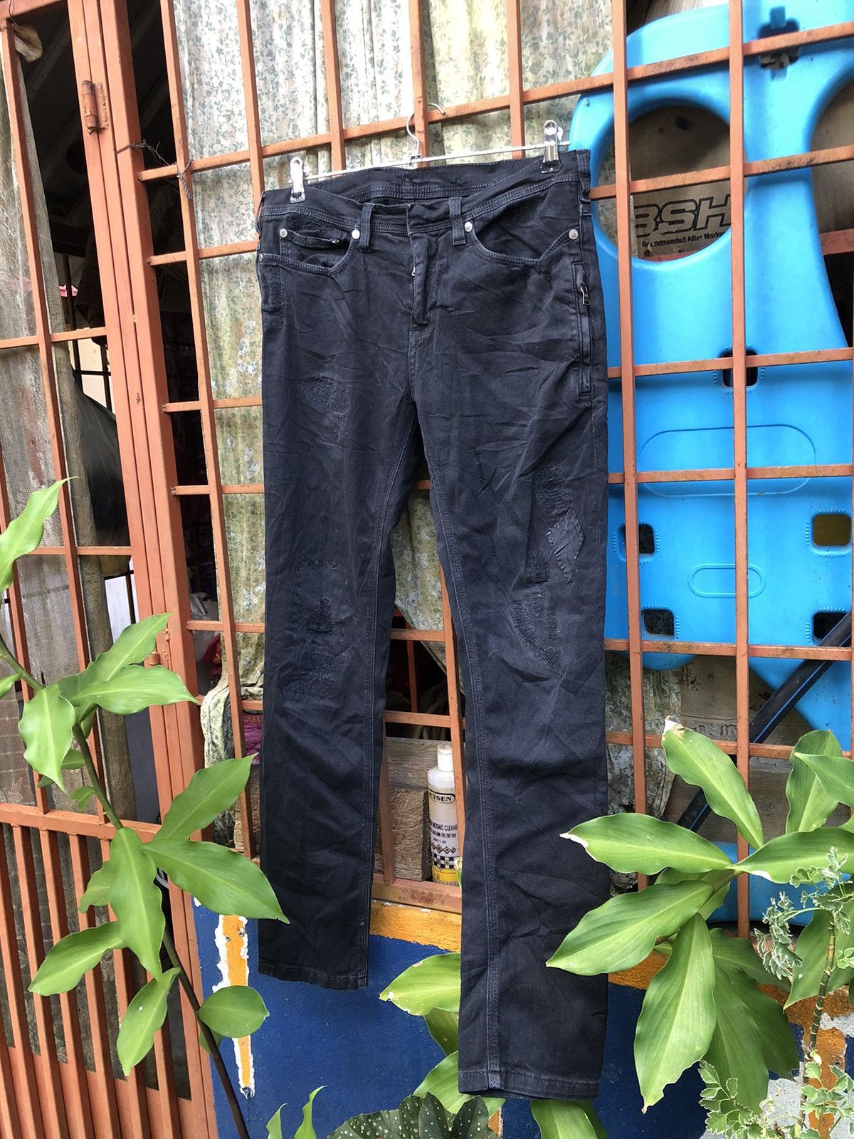 Neil Barrett Neil Barrett Design Punk Destress Jeans Black Size US 34 / EU 50 - 3 Thumbnail