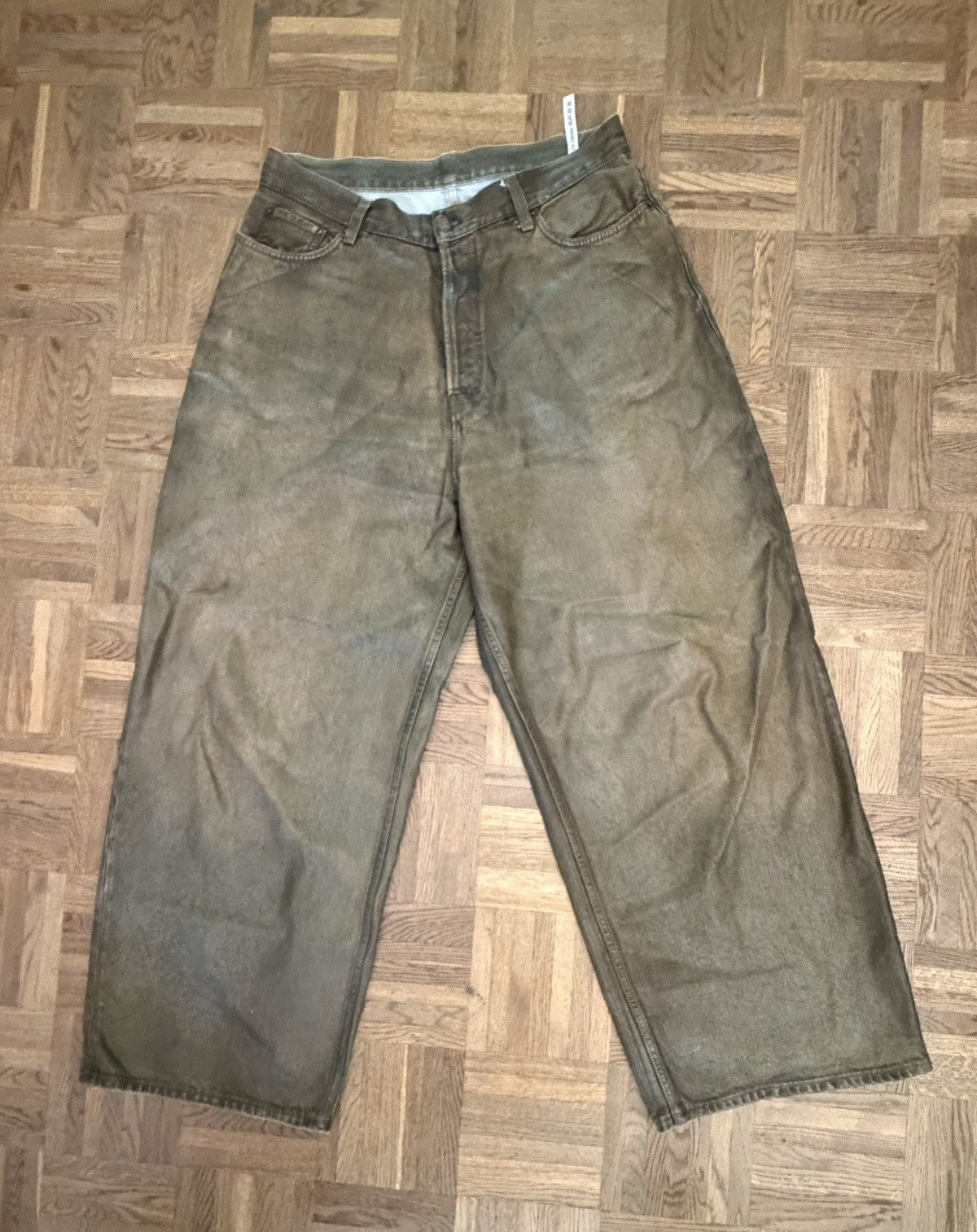 Acne Studios Acne Studios 2023 Oil Coated Jeans Size US 32 / EU 48 - 1 Thumbnail