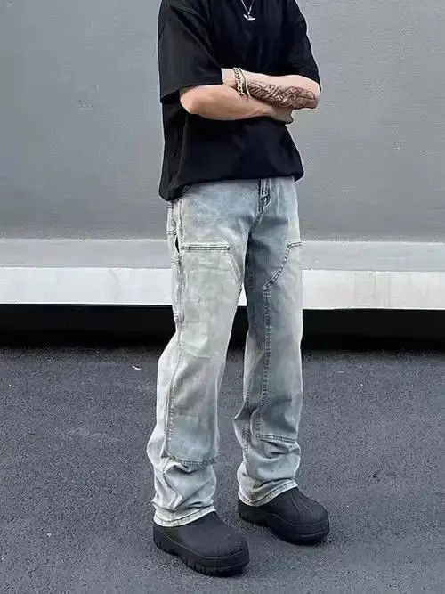 Japanese Brand Blue carpenter fade pants Size US 32 / EU 48 - 5 Thumbnail