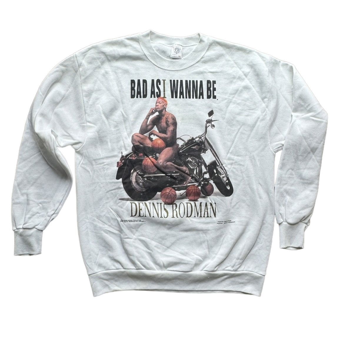 Dennis Rodman NBA Chicago Bulls Delta Sweatshirt XL - Technical View