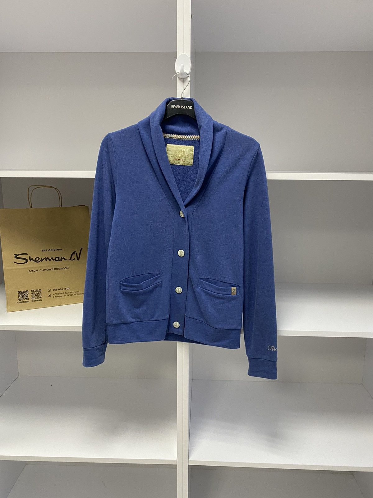 Bogner × Designer × Vintage Vintage Bogner Fire + Ice women's blue cardigan Size S / US 4 / IT 40 - 1 Thumbnail