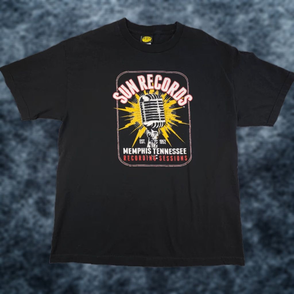 Vintage VINTAGE Sun Records T Shirt Mens XL Black Memphis Tennessee Made In USA Size US XL / EU 56 / 4 - 1 Thumbnail