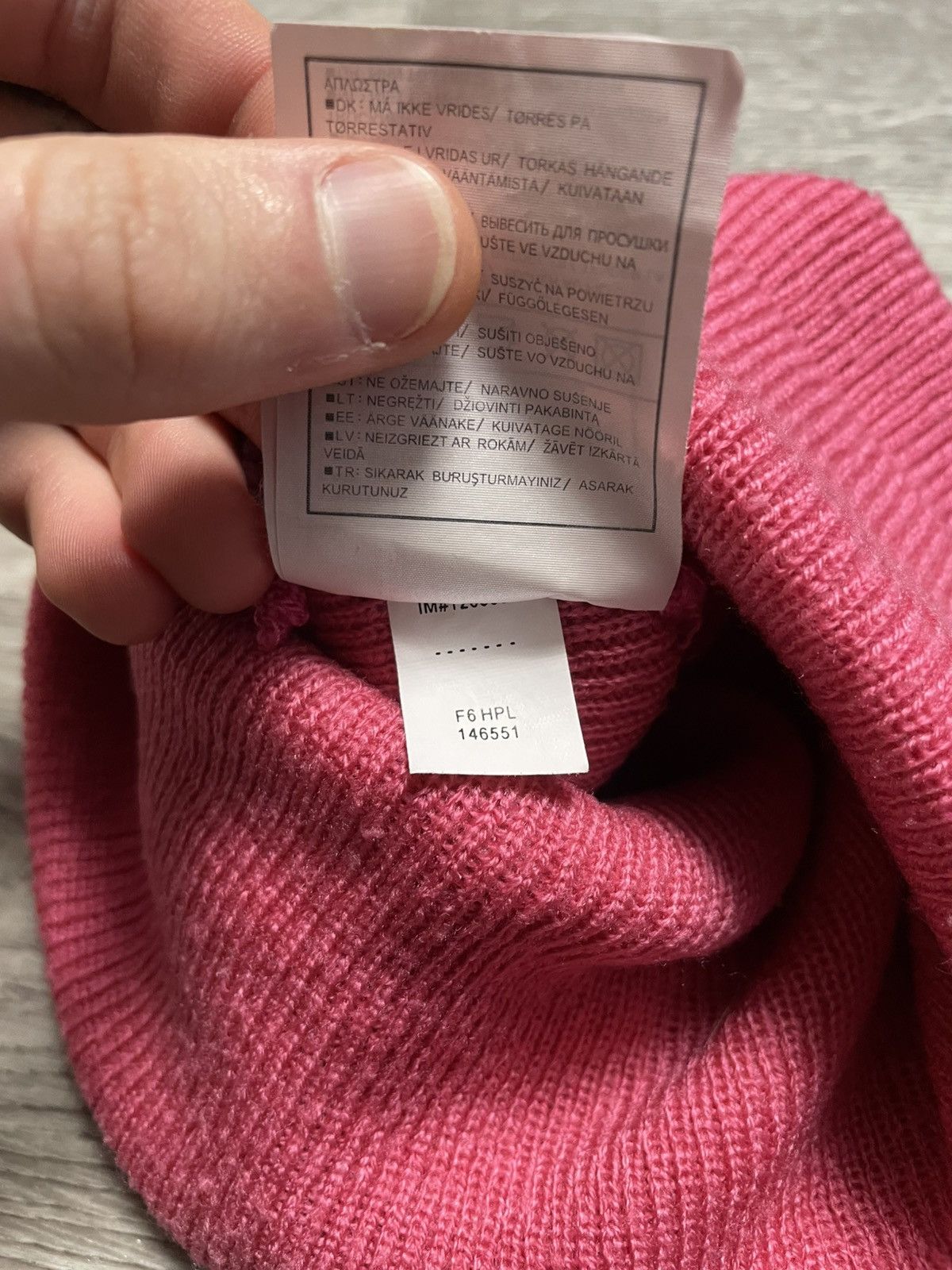 Nike Vintage Nike Pink Beanie Hat Y2K Size ONE SIZE - 9 Thumbnail
