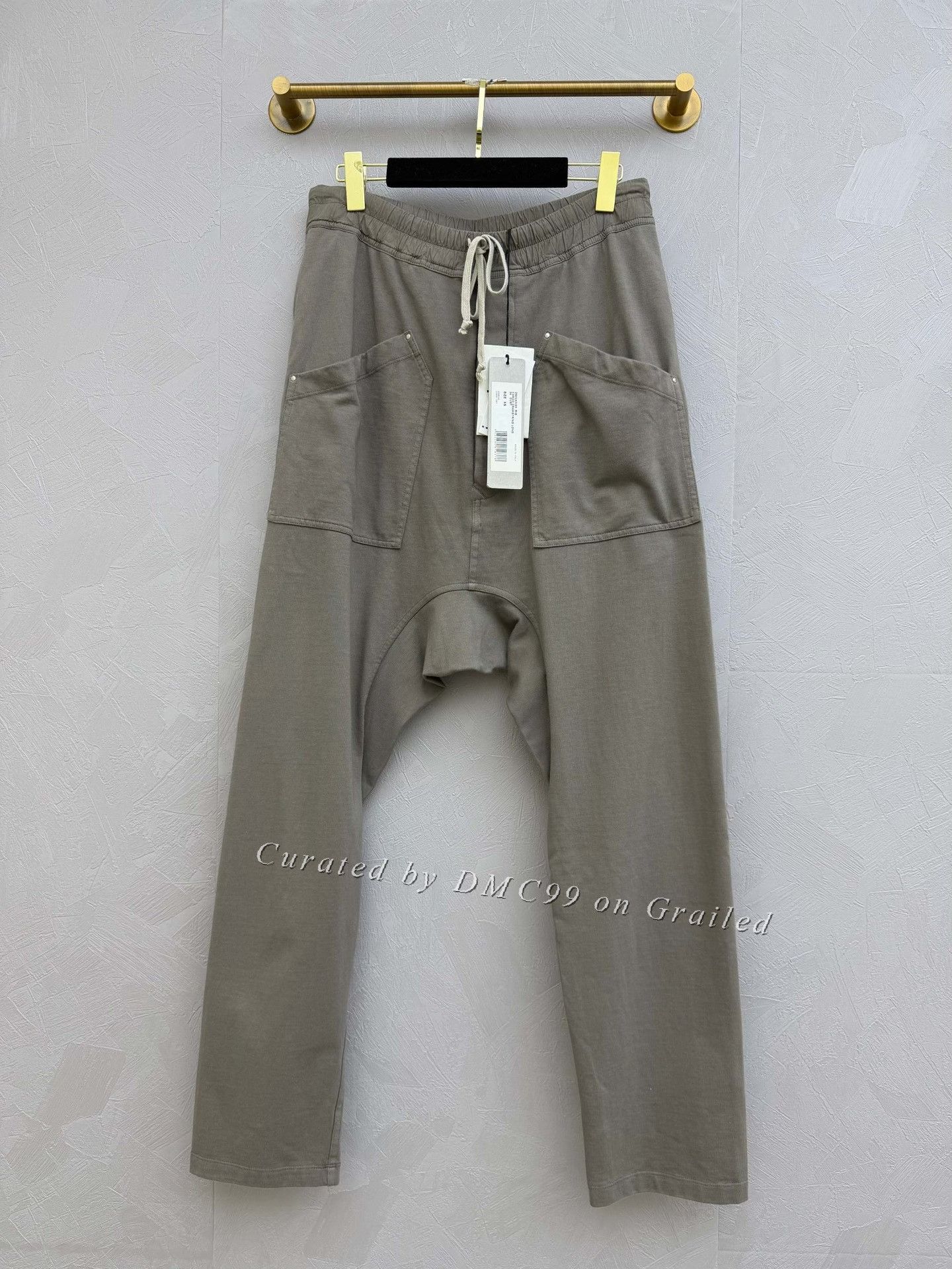 Rick Owens Rick Owens Taupe Drawstring Casual Pants Size US 26 / EU 42 - 1 Thumbnail