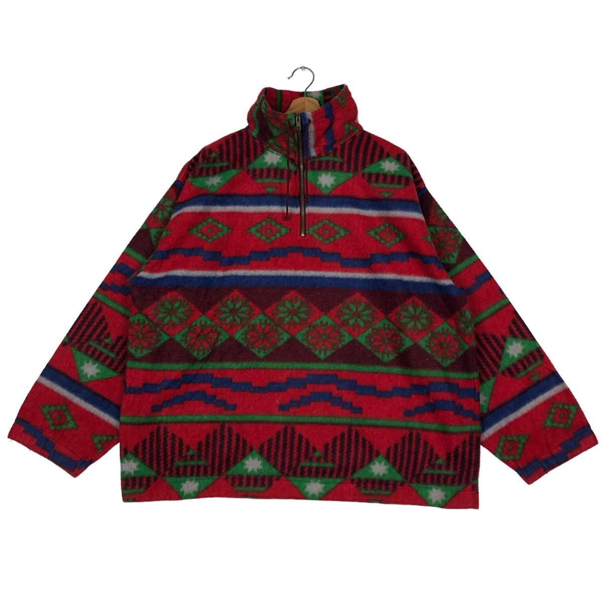 Japanese Brand 🔥VTG NAVAJO NATIVE FLEECE JACKET NEW FAST JAPAN MADE Size US XL / EU 56 / 4 - 1 Thumbnail