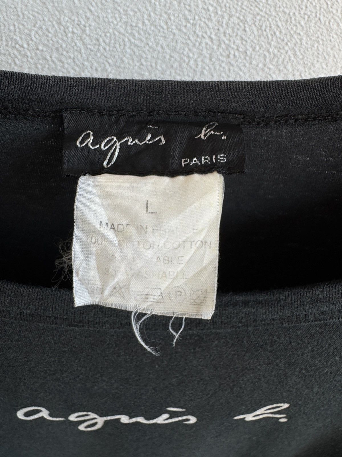 agnes b. Vintage Agnes B. Long Sleeve Shirt - Black - Size L Size L / US 10 / IT 46 - 3 Thumbnail