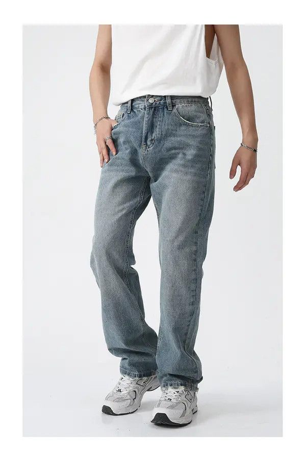 VIBE Mild straight leg loose retro washed jeans Size US 32 / EU 48 - 7 Thumbnail