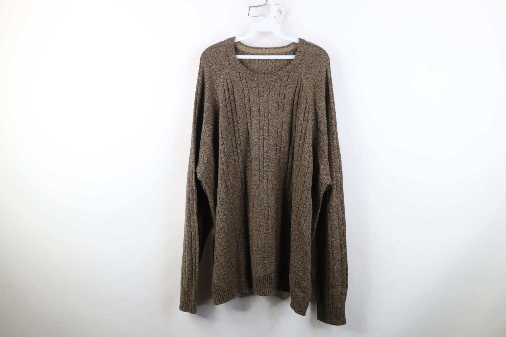 Vintage Vintage 90s Y2K Streetwear Crewneck Sweater Heather Brown Size US XXL / EU 58 / 5 - 1 Thumbnail