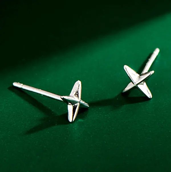 Jewelry × Sterling Silver Rare 925 silver vintage punk silver star earrings Size ONE SIZE - 3 Thumbnail